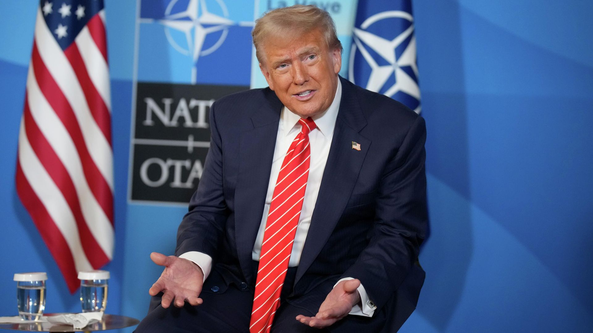 Президент США Дональд Трамп на саммите НАТО в Гааге Президент США Дональд Трамп на саммите НАТО в Гааге - РИА Новости, 1920, 25.06.2025