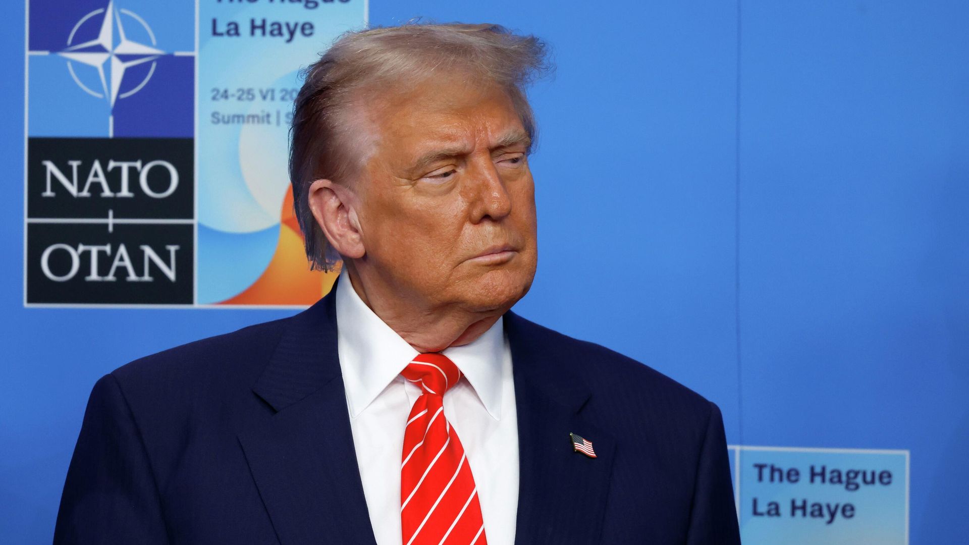 Президент США Дональд Трамп на саммите НАТО в Гааге Президент США Дональд Трамп на саммите НАТО в Гааге - РИА Новости, 1920, 25.06.2025