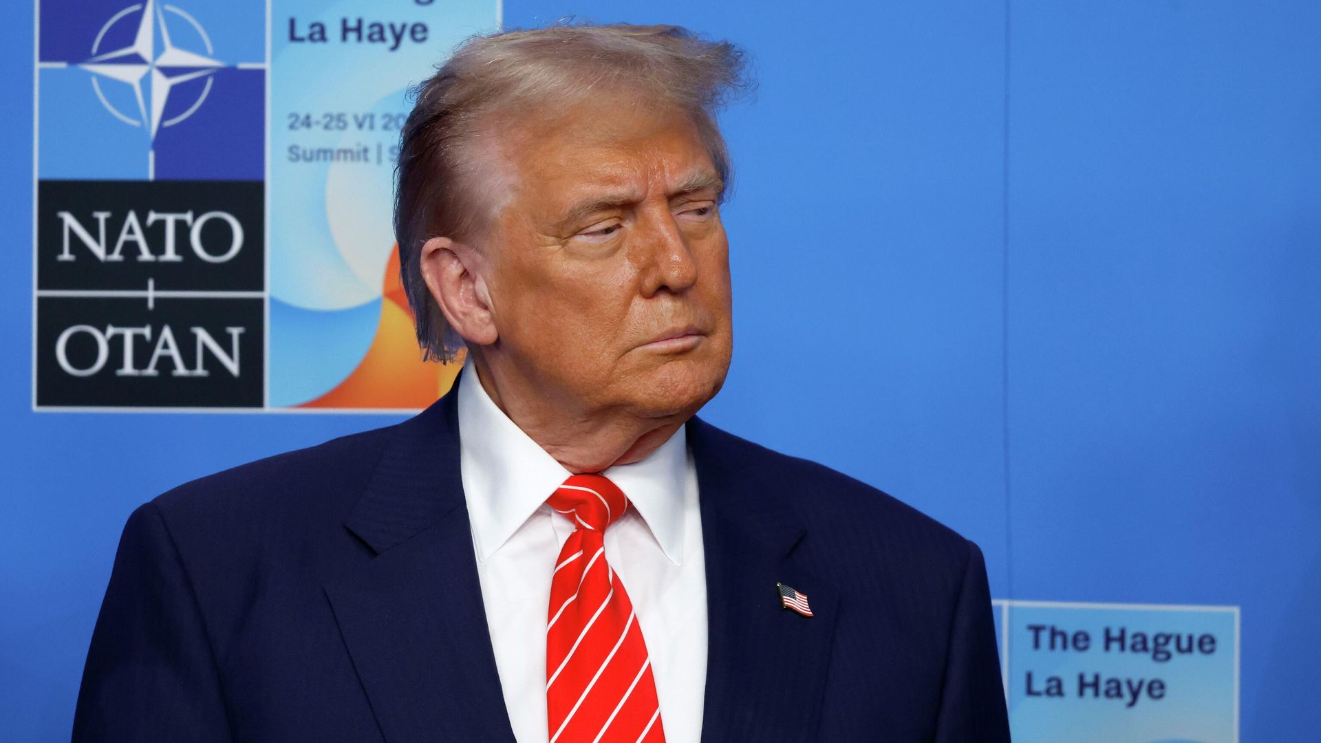 Президент США Дональд Трамп на саммите НАТО в Гааге Президент США Дональд Трамп на саммите НАТО в Гааге - РИА Новости, 1920, 25.06.2025