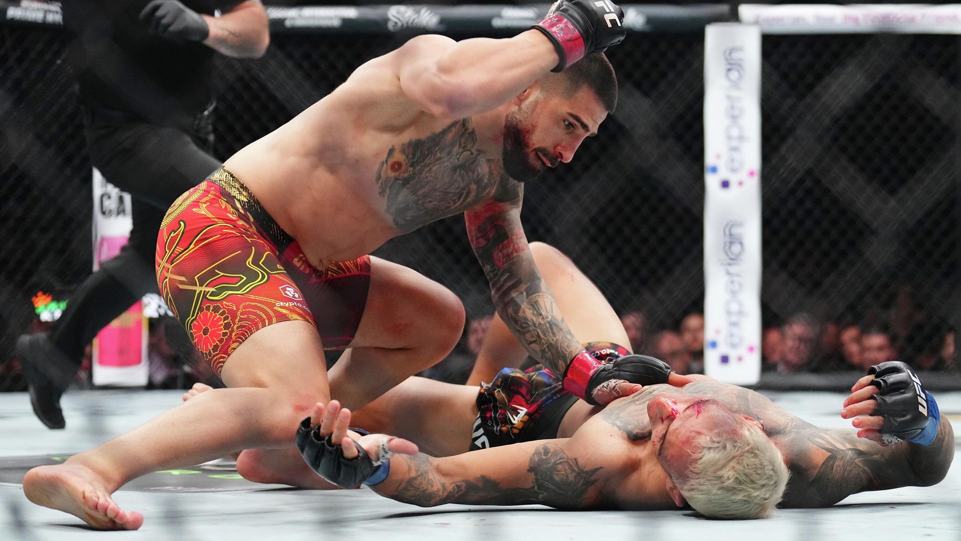 Илия Топурия в бою на UFC 317 - РИА Новости, 1920, 29.06.2025