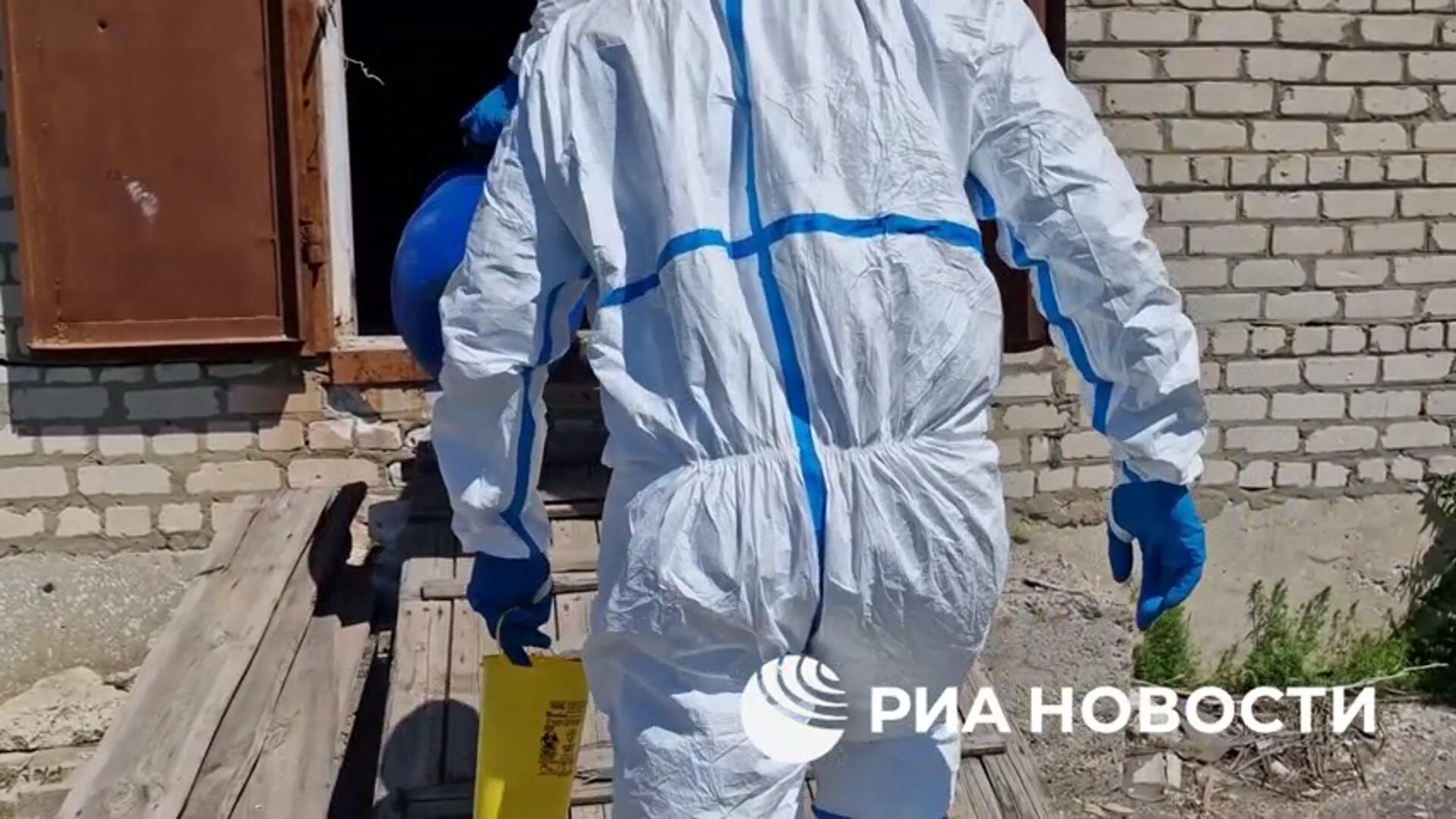 Схрон ВСУ с боеприпасами с хлорпикрином, обнаруженный в ДНР - РИА Новости, 1920, 01.07.2025