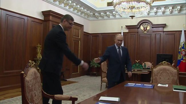 Путин на встрече с Губернатором Владимирской области