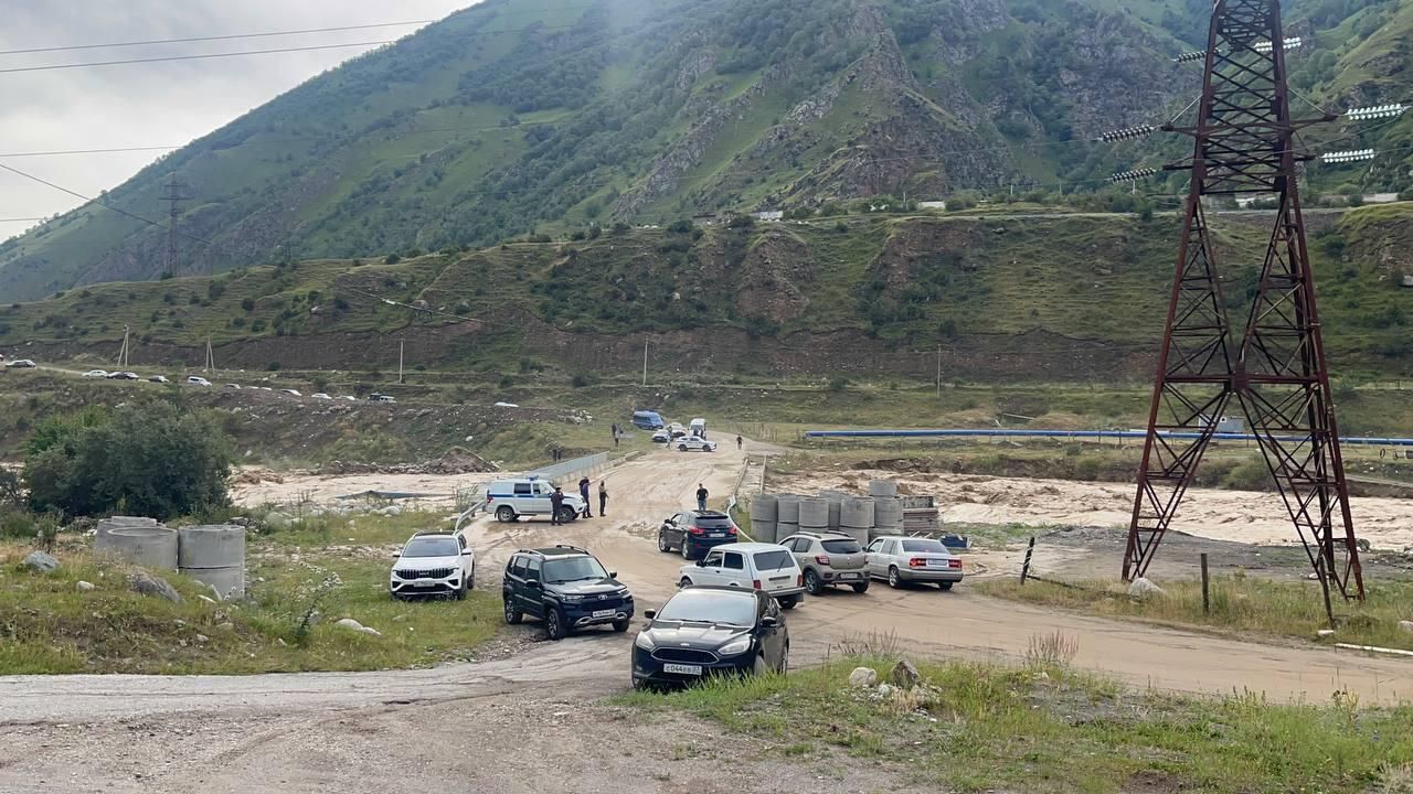 Сход селевых масс по Герхожан-суу в Эльбрусском районе в КБР Сход селевых масс по Герхожан-суу в Эльбрусском районе в КБР - РИА Новости, 1920, 22.07.2025