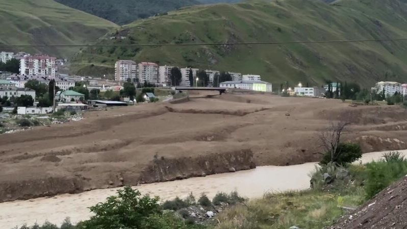 Сход селевых масс по Герхожан-суу в Эльбрусском районе в КБР Сход селевых масс по Герхожан-суу в Эльбрусском районе в КБР - РИА Новости, 1920, 22.07.2025