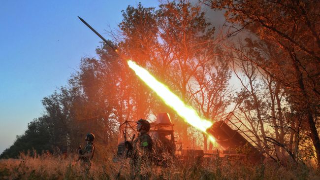 Боевая работа расчета РСЗО