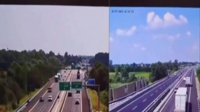 Крушение легкомоторного самолета на трассе в итальянской провинции Брешиа
