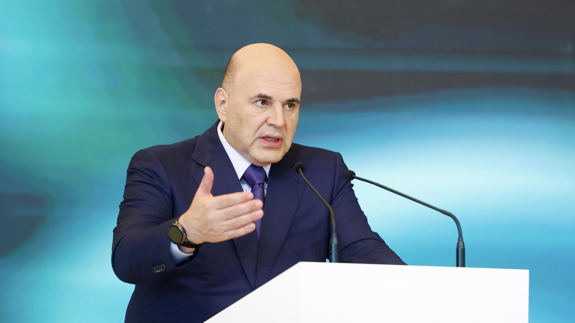 Председатель правительства РФ Михаил Мишустин выступает на пленарном заседании Международной экологической конференции Председатель правительства РФ Михаил Мишустин выступает на пленарном заседании Международной экологической конференции - РИА Новости, 1920, 25.07.2025