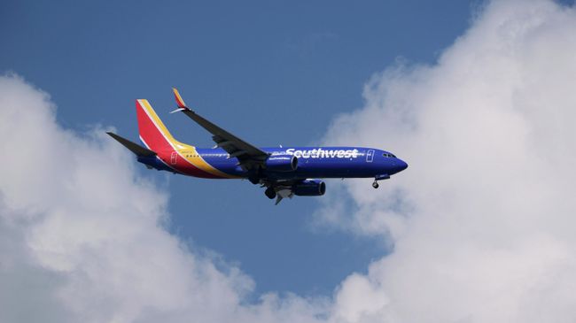 Самолет авиакомпании Southwest Airlines