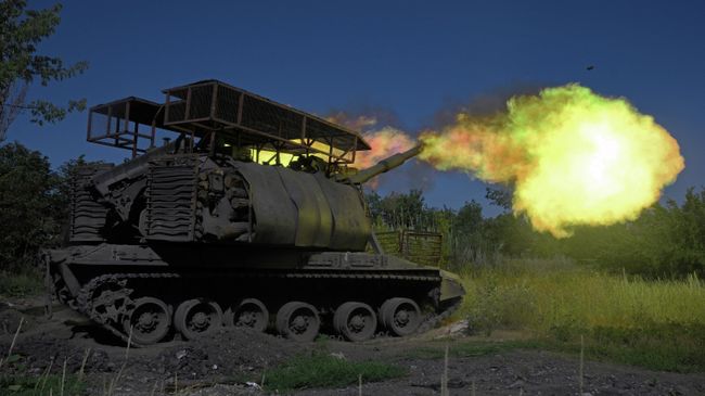 Боевая работа самоходной артиллерийской установки 2С19 Мста-С