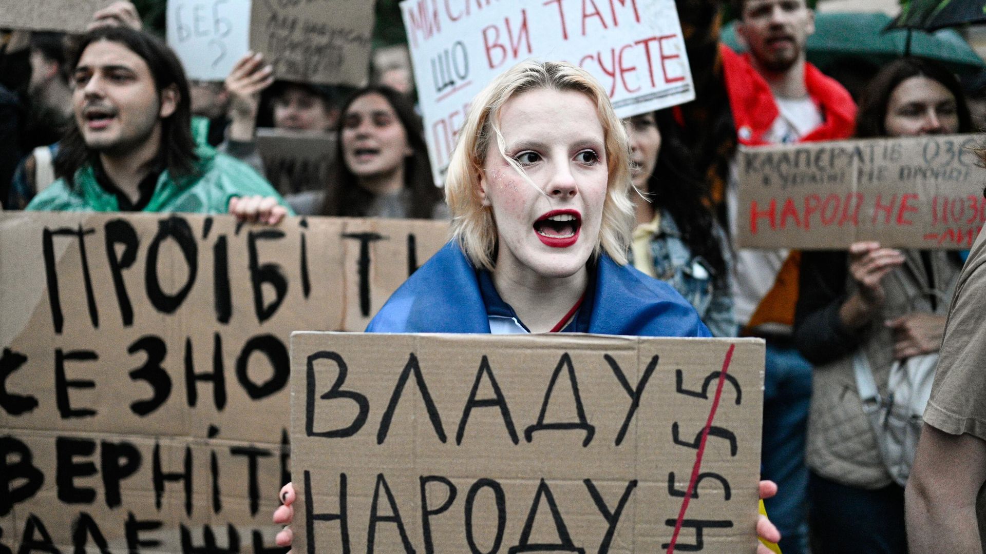 Митинг против ограничения полномочий антикоррупционных ведомств на Украине Митинг против ограничения полномочий антикоррупционных ведомств на Украине - РИА Новости, 1920, 30.07.2025