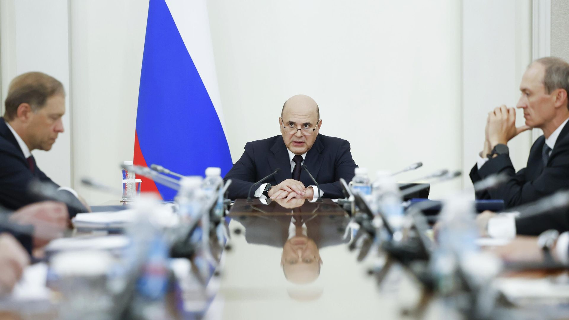 Председатель правительства РФ Михаил Мишустин проводит совещание с вице-премьерами. 4 августа 2025 Председатель правительства РФ Михаил Мишустин проводит совещание с вице-премьерами. 4 августа 2025 - РИА Новости, 1920, 04.08.2025