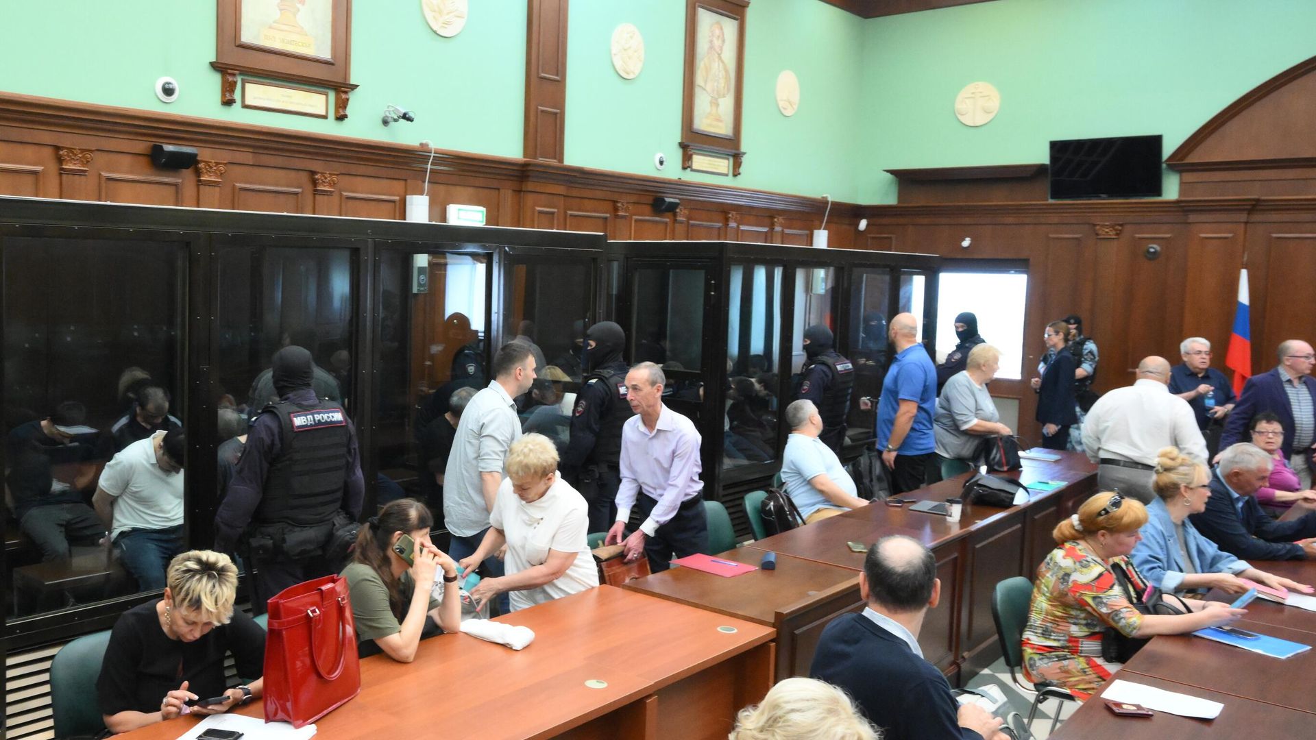 Заседание суда по делу о теракте в концертном зале Крокус Сити Холл Заседание суда по делу о теракте в концертном зале Крокус Сити Холл - РИА Новости, 1920, 04.08.2025