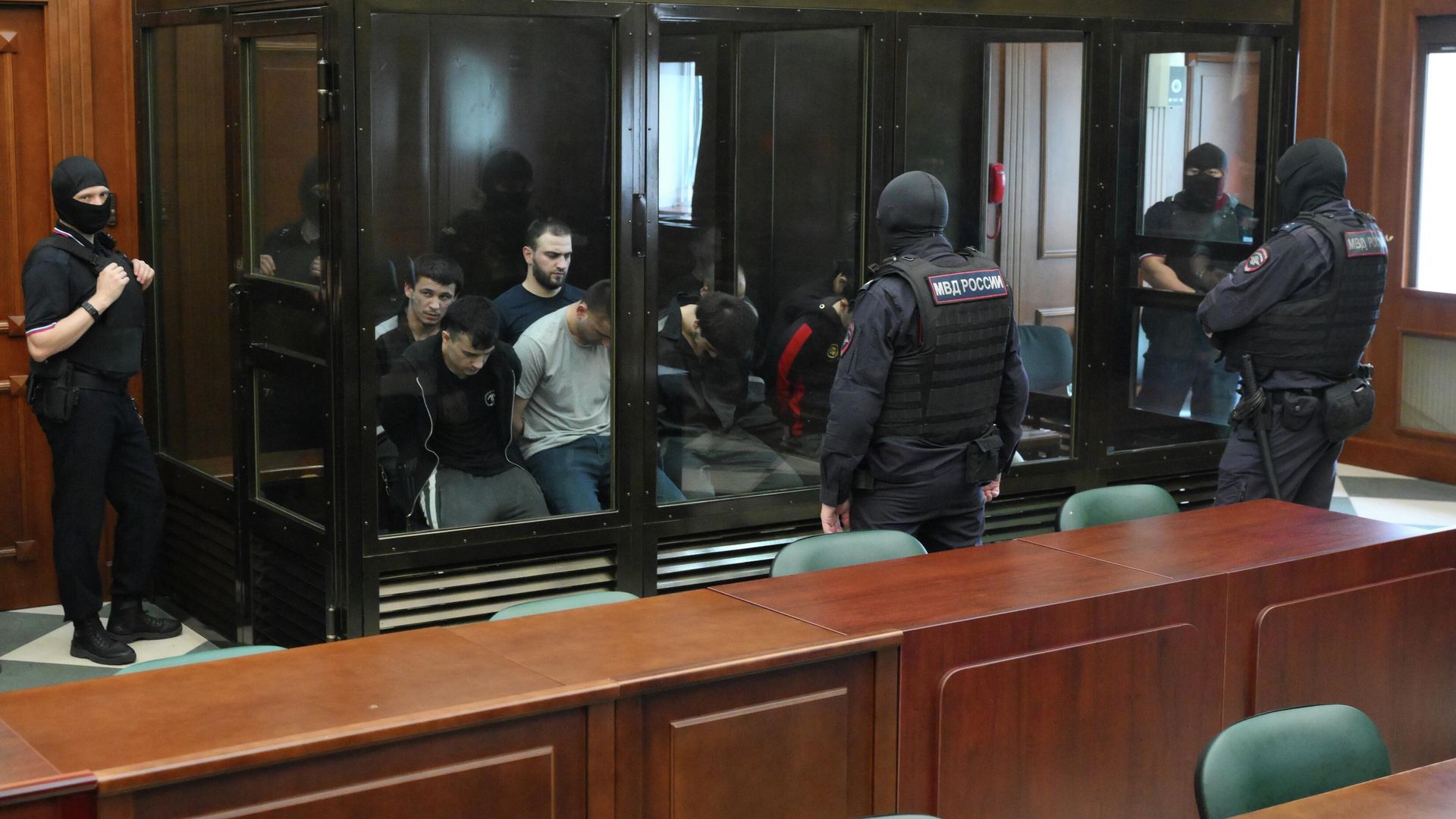 Заседание суда по делу о теракте в Крокус Сити Холле Заседание суда по делу о теракте в Крокус Сити Холле - РИА Новости, 1920, 16.02.2026