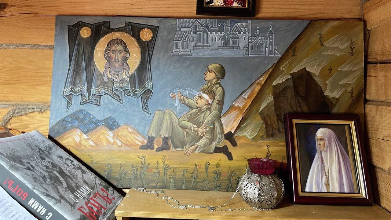 Картина в Смоленском скиту Валаамского монастыря Картина в Смоленском скиту Валаамского монастыря - РИА Новости, 1920, 07.08.2025