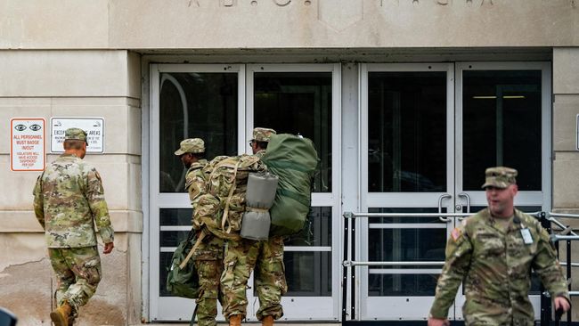 Военнослужащие Национальной гвардии 