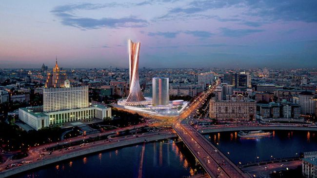 Проект комплекса зданий на месте СЭВ на Новом Арбате