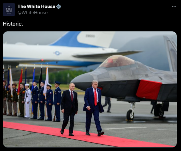 Белый дом назвал встречу Путина и Трампа исторической Белый дом назвал встречу Путина и Трампа исторической - РИА Новости, 1920, 16.08.2025