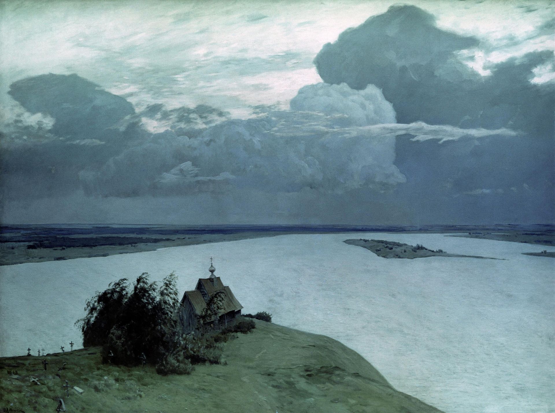 Картина И. Левитана Над вечным покоем, 1894 год  - РИА Новости, 1920, 19.08.2025
