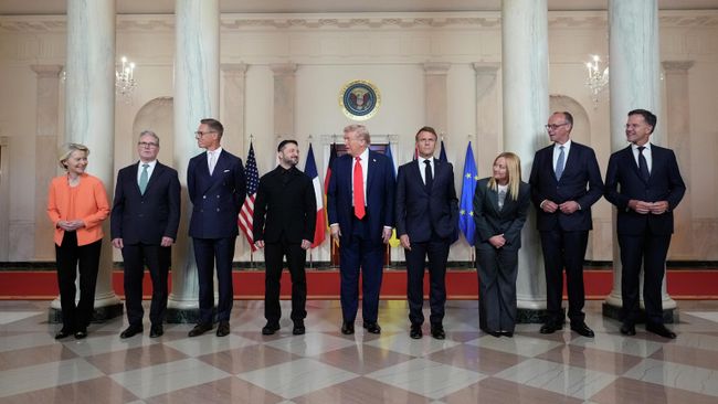 Встреча Трампа с Зеленским и европейскими лидерами в Белом доме