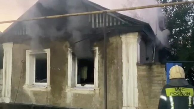 Пожар в частном доме в Лутугинском районе ЛНР