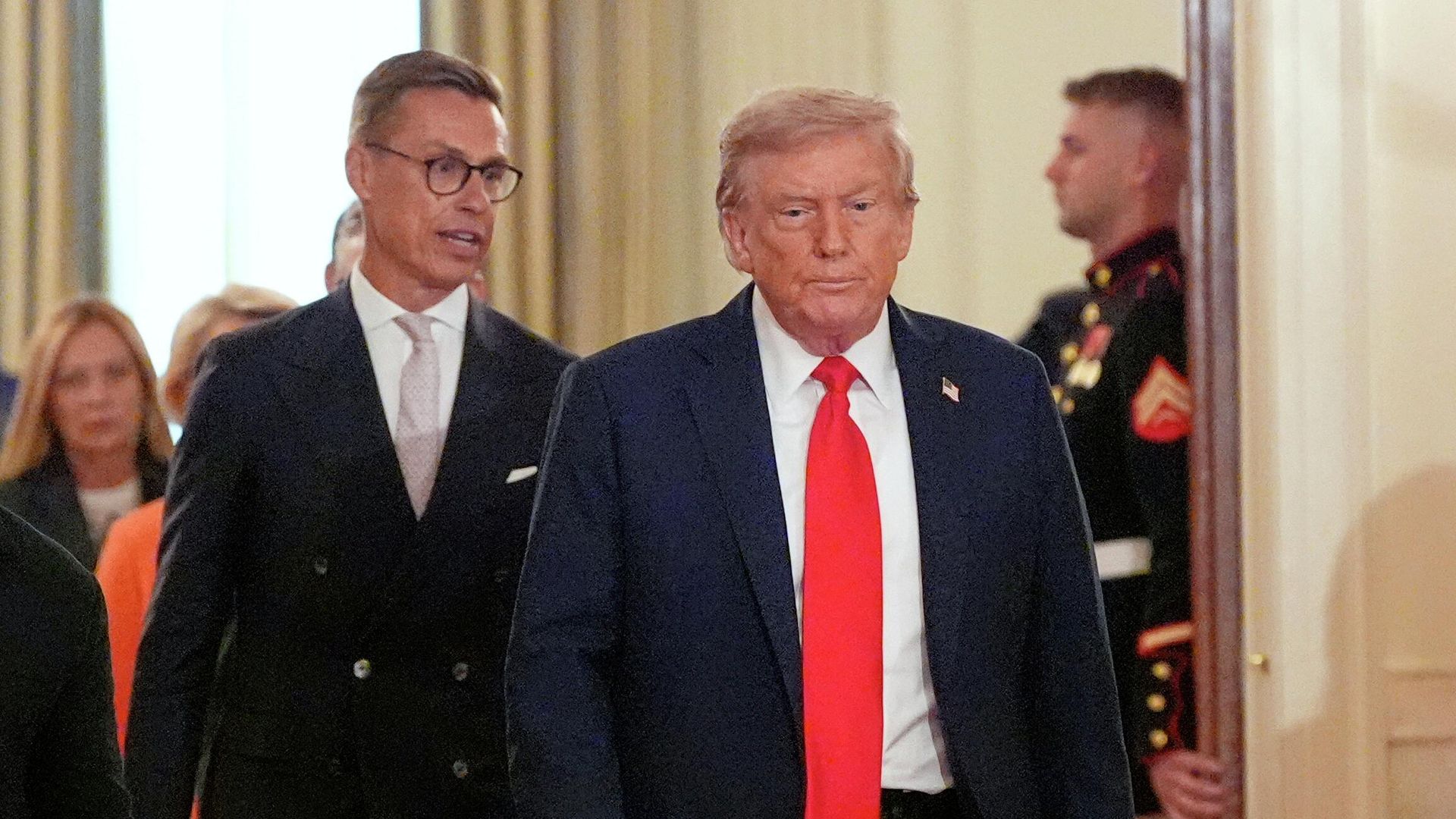 Президент Финляндии Александр Стубб и президент США Дональд Трамп - РИА Новости, 1920, 17.08.2026