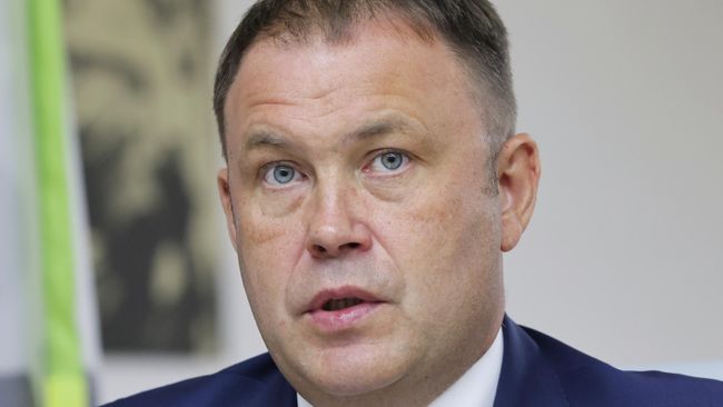 Губернатор Кемеровской области – Кузбасса Илья Середюк на пресс-конференции в рамках шахтерской недели в Ленинске-Кузнецком