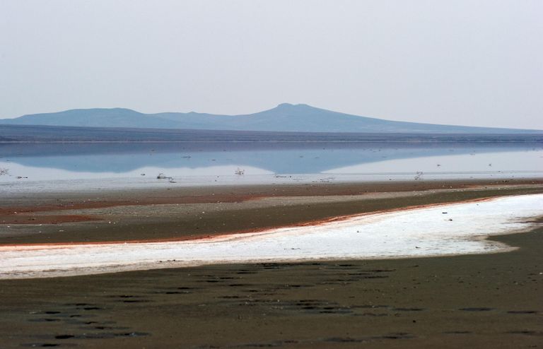 Озеро Кояш в Опукском природном заповеднике Крыма