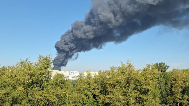 Пожар в подмосковной Балашихе