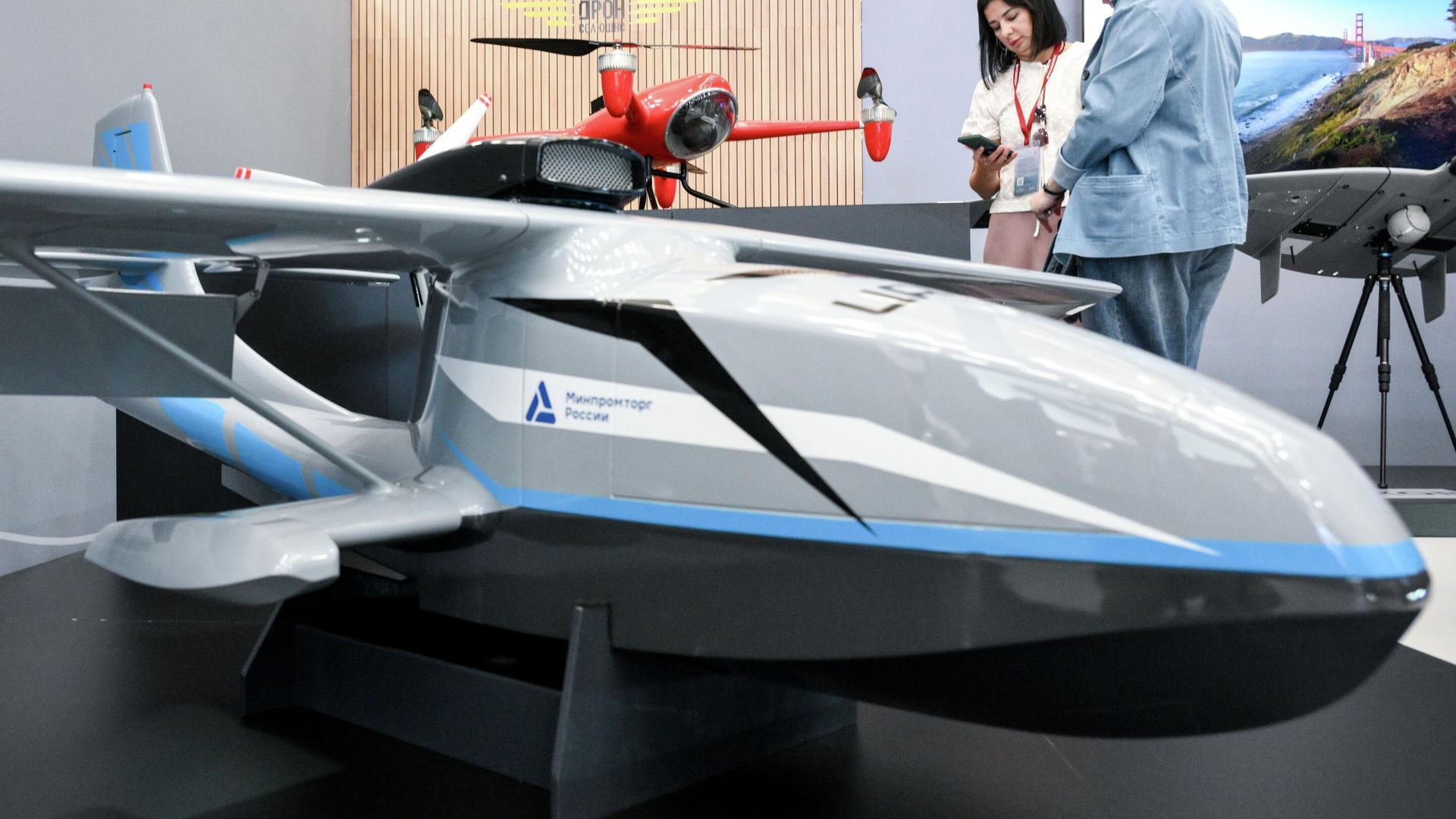 Стенды компании Drone Solutions и Минспромторга России Стенды компании Drone Solutions и Минспромторга России - РИА Новости, 1920, 03.09.2025