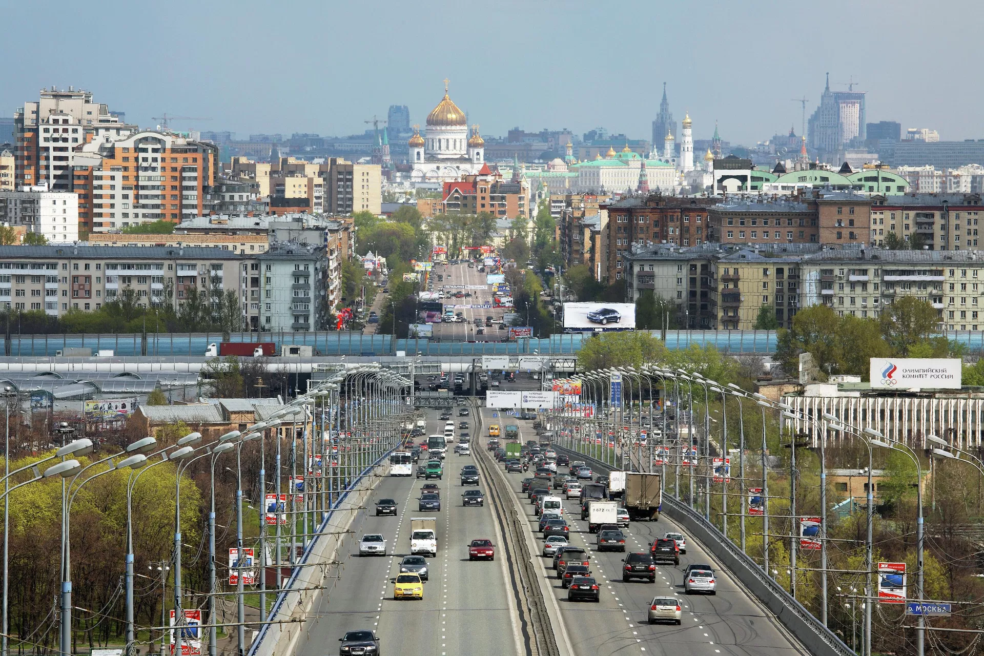 Вид на Метромост и Комсомольский проспект Вид на Метромост и Комсомольский проспект - РИА Новости, 1920, 03.09.2025