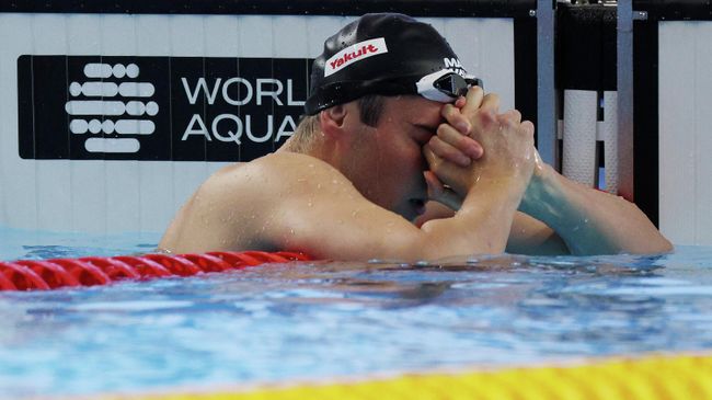 Российский пловец Климент Колесников на чемпионате мира в Сингапуре
