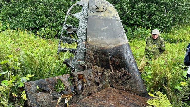 Поисковики Русского географического общества подняли со дна озера Витаминное в Южно-Камчатском федеральном заказнике истребитель P-63 Kingcobra времен Второй мировой войны