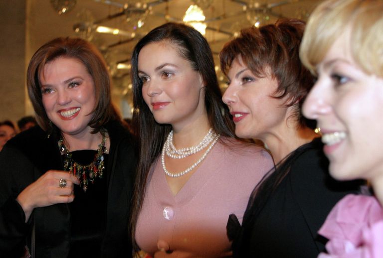 Телеведущие Светлана Сорокина, Екатерина Андреева, Татьяна Миткова, Марианна Максимовская (слева направо) на церемонии вручения Национальной телевизионной премии ТЭФИ-2004 Телеведущие Светлана Сорокина, Екатерина Андреева, Татьяна Миткова, Марианна Максимовская (слева направо) на церемонии вручения Национальной телевизионной премии ТЭФИ-2004
