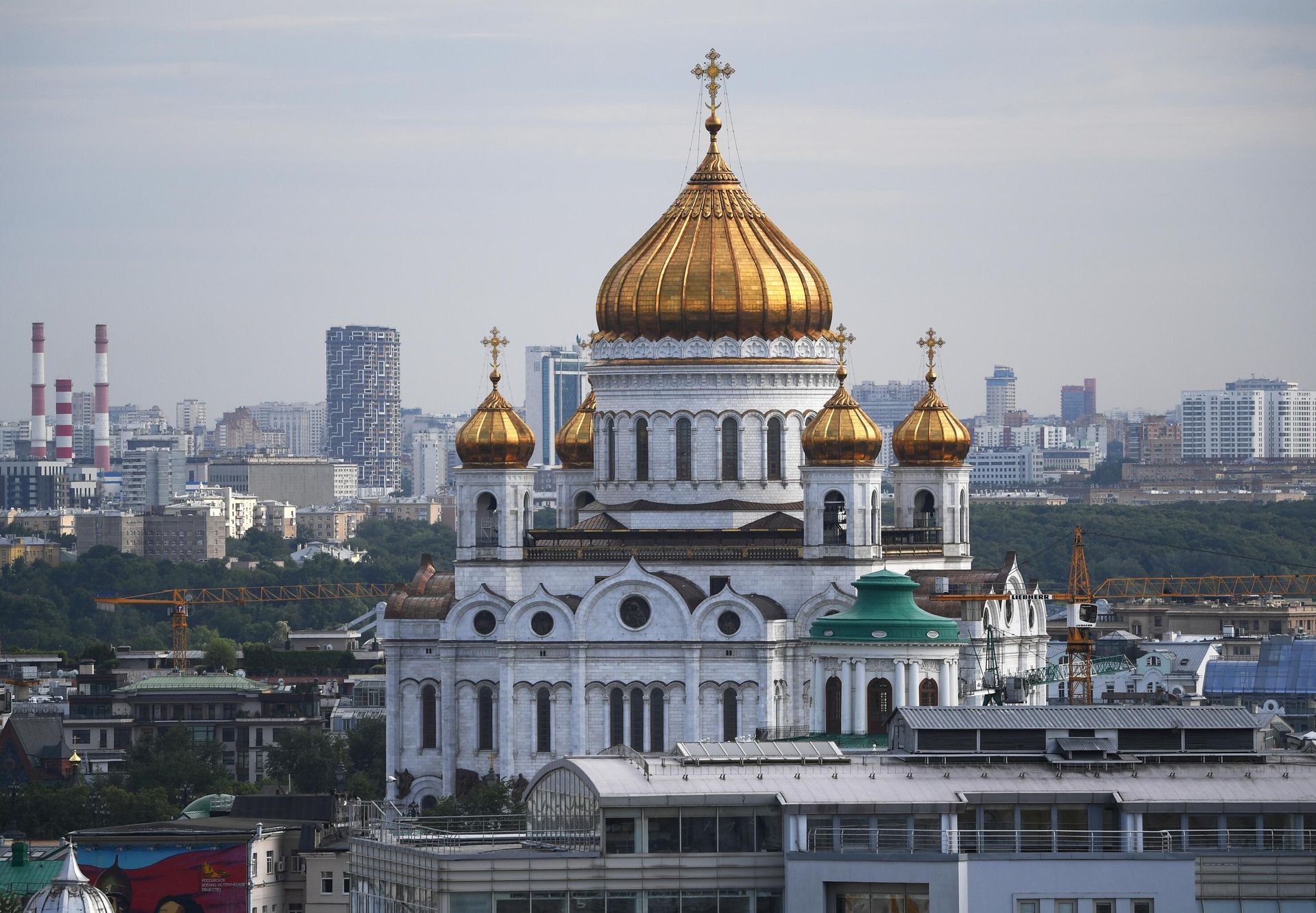 Кафедральный соборный храм Христа Спасителя на улице Волхонка в Москве - РИА Новости, 1920, 12.09.2025