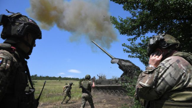 Боевая работа расчета САУ 2С7М Малка 