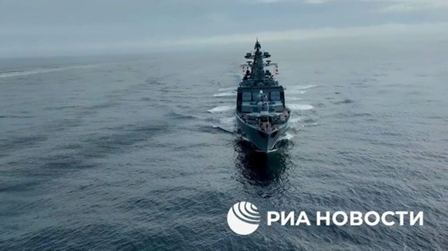 Отработка боя с применением ракет против десантного отряда условного противника на Севморпути