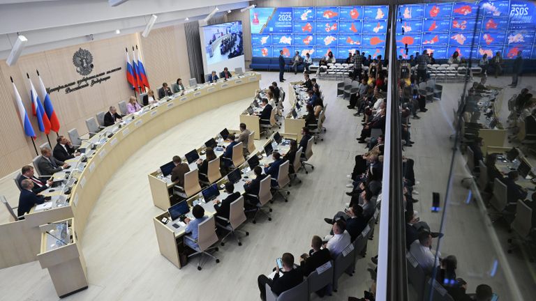 Брифинг в информационном центре ЦИК России Брифинг в информационном центре ЦИК России