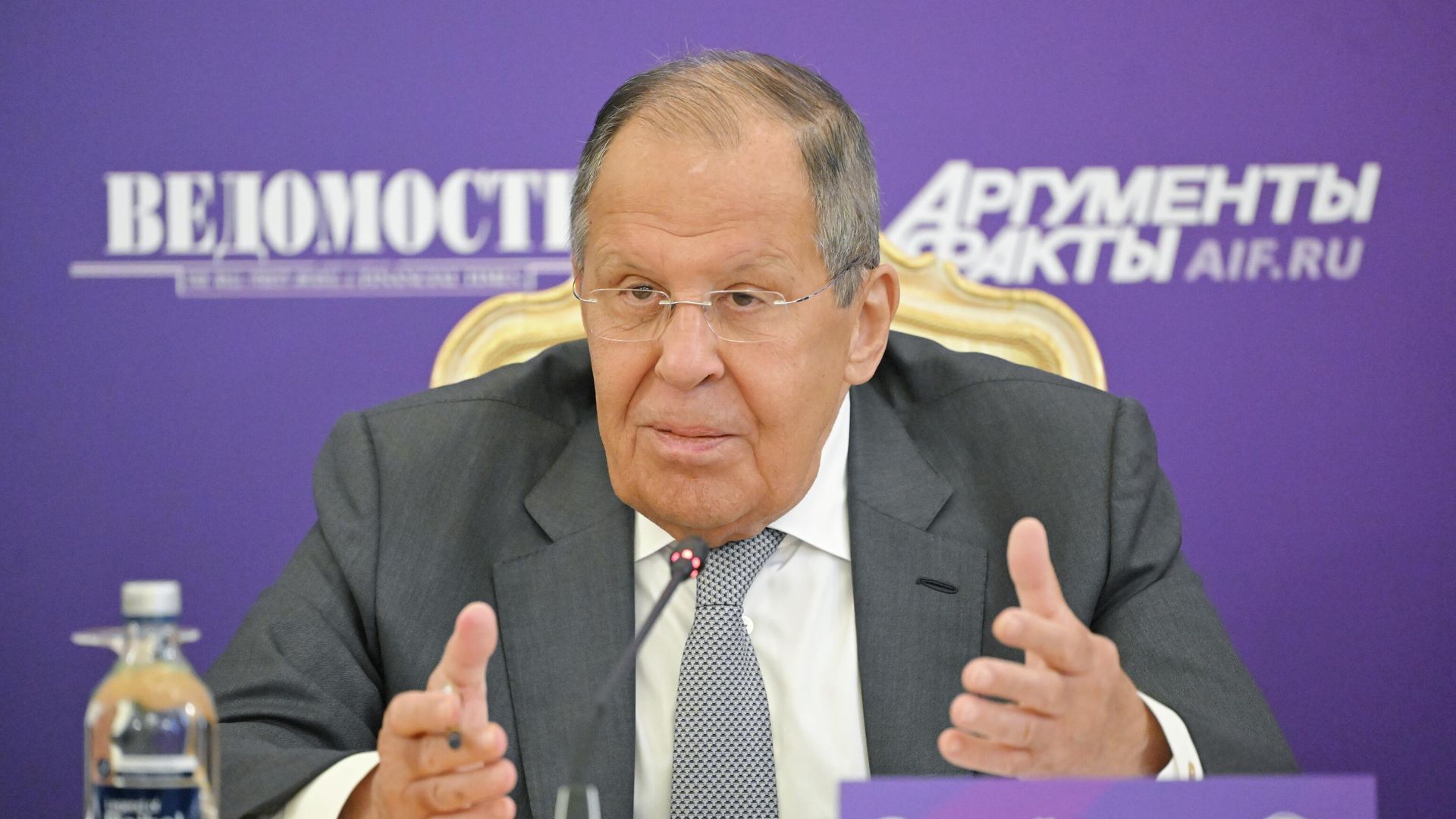 Министр иностранных дел РФ Сергей Лавров на пресс-конференции, посвященной проведению международного музыкального конкурса Интервидение Министр иностранных дел РФ Сергей Лавров на пресс-конференции, посвященной проведению международного музыкального конкурса Интервидение - РИА Новости, 1920, 16.09.2025
