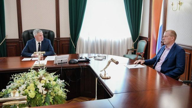 Рабочая встреча главы Карелии Артура Парфенчикова и руководителя группы компаний Биоэн Олега Максимова