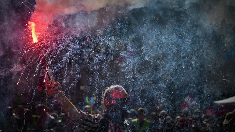 Протесты в Париже