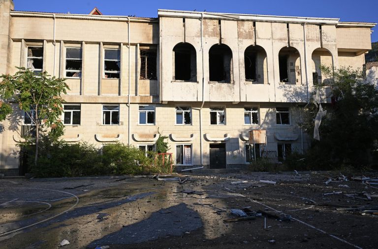 Школа в Форосе, поврежденная в результате атаки дронов со стороны ВСУ Школа в Форосе, поврежденная в результате атаки дронов со стороны ВСУ
