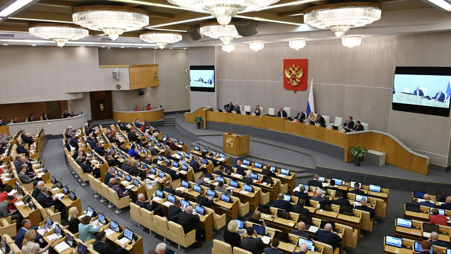 Депутаты на пленарном заседании Государственной Думы РФ. 23 сентября 2025 Депутаты на пленарном заседании Государственной Думы РФ. 23 сентября 2025 - РИА Новости, 1920, 23.09.2025