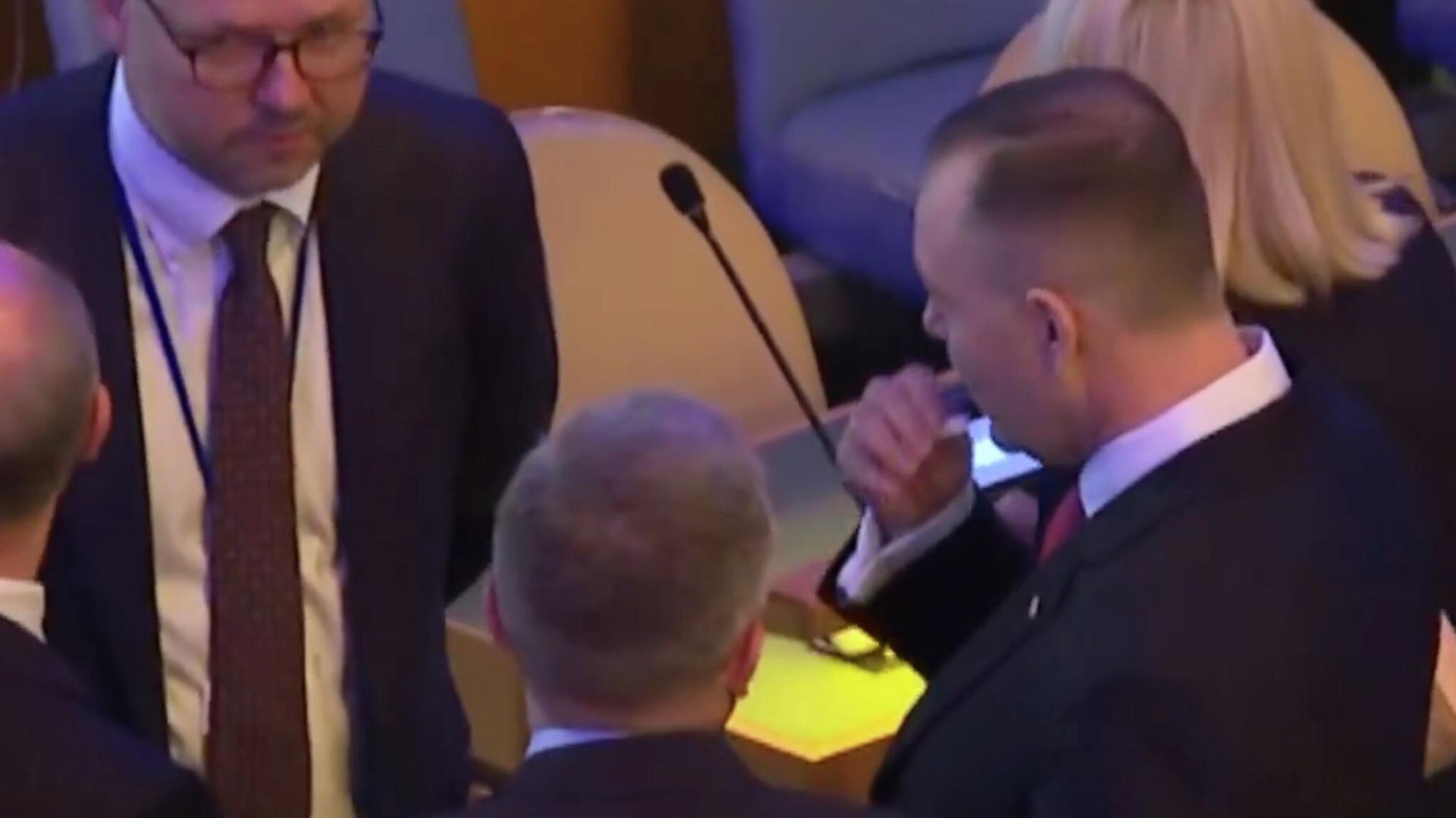 Президент Польши Кароль Навроцкий в зале Генеральной Ассамблеи ООН. Кадр видео - РИА Новости, 1920, 30.09.2025