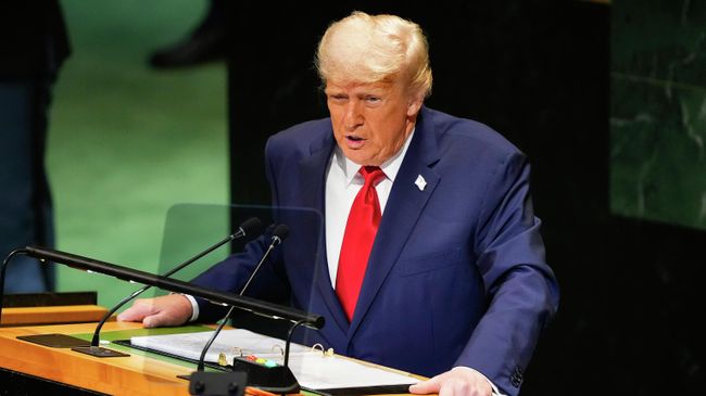 Президент США Дональд Трамп выступает на Генассамблее ООН