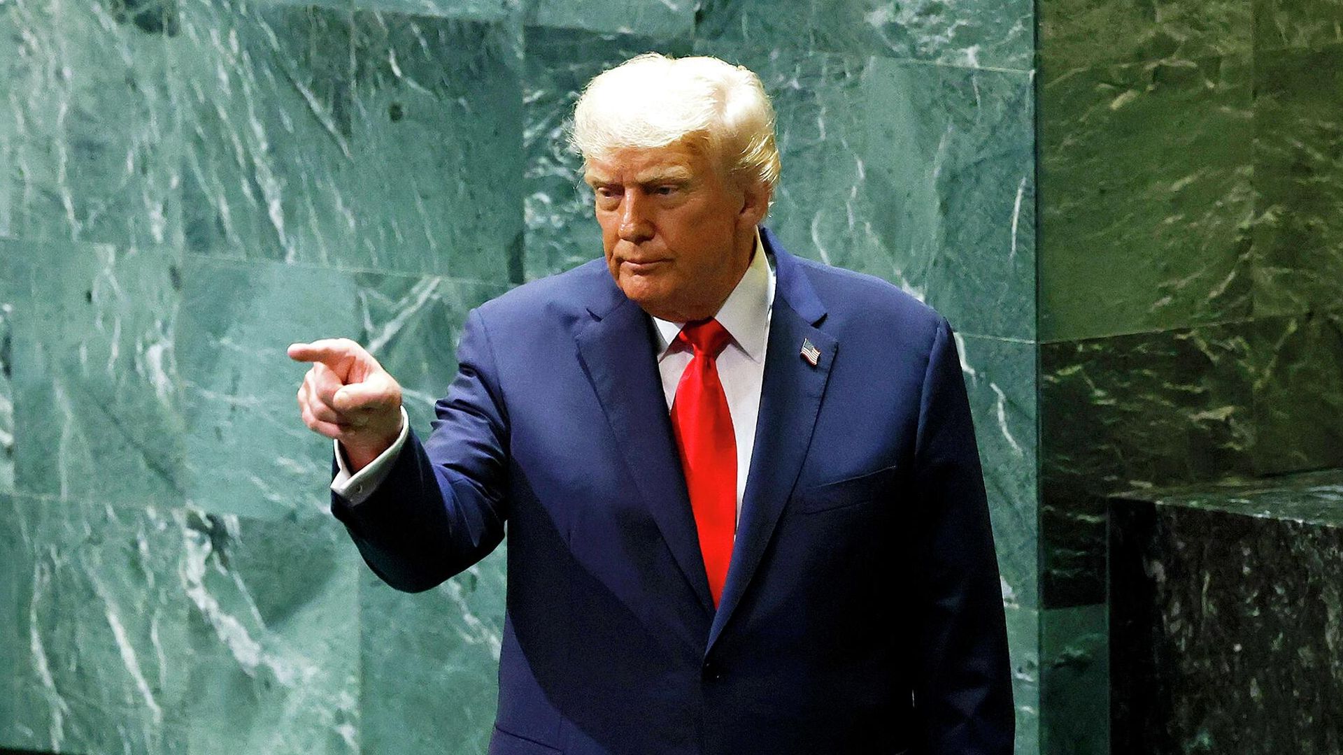 Президент США Дональд Трамп после выступления на Генассамблее ООН Президент США Дональд Трамп после выступления на Генассамблее ООН - РИА Новости, 1920, 23.09.2025