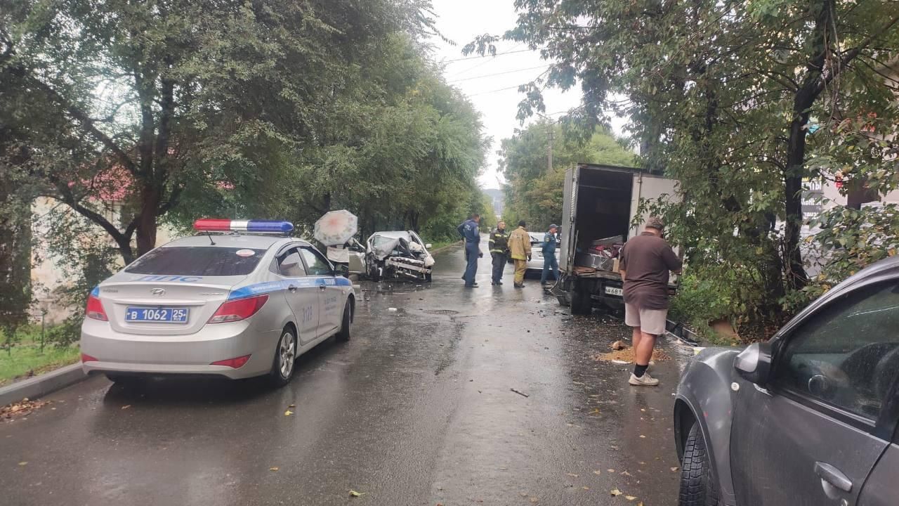 Последствия ДТП в Находке Приморского края Последствия ДТП в Находке Приморского края - РИА Новости, 1920, 24.09.2025