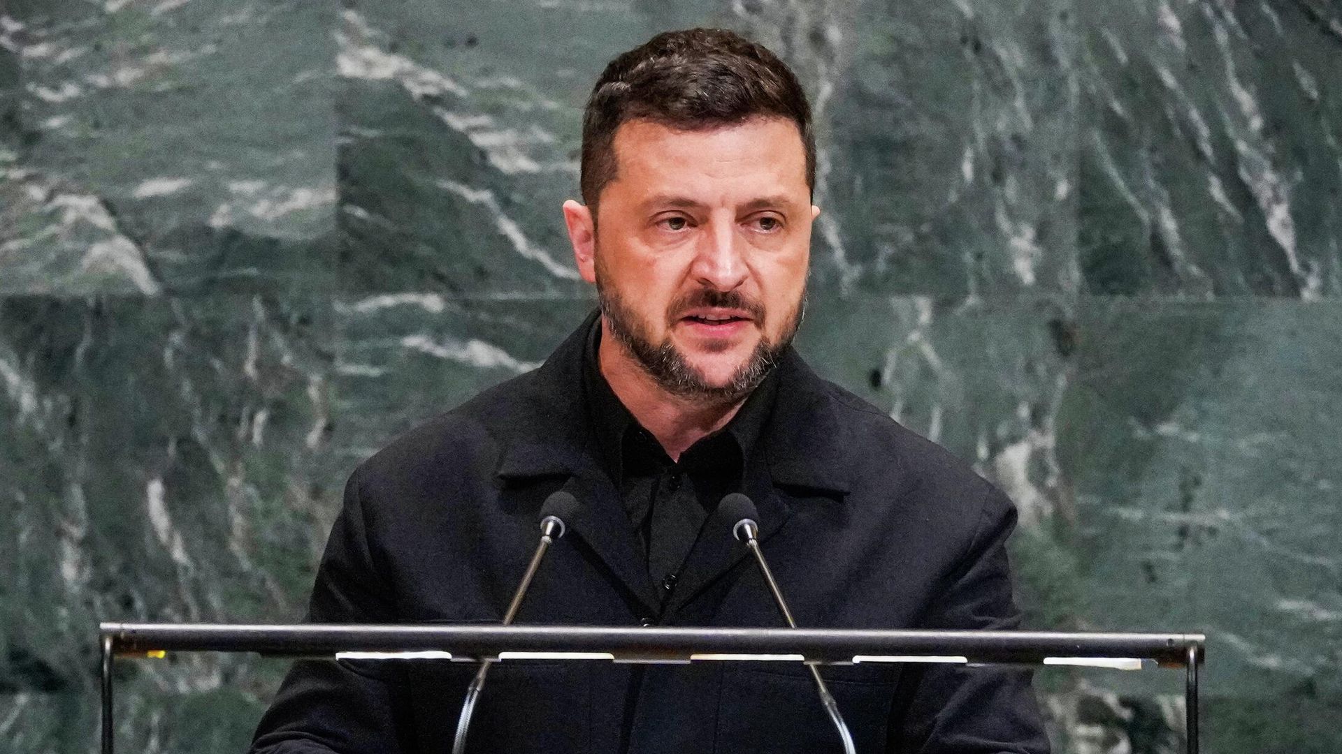 Владимир Зеленский выступает на Генеральной Ассамблее Организации Объединенных Наций Владимир Зеленский выступает на Генеральной Ассамблее Организации Объединенных Наций - РИА Новости, 1920, 24.09.2025