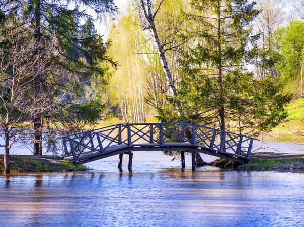 Музей-заповедник Абрамцево. Мост через речку