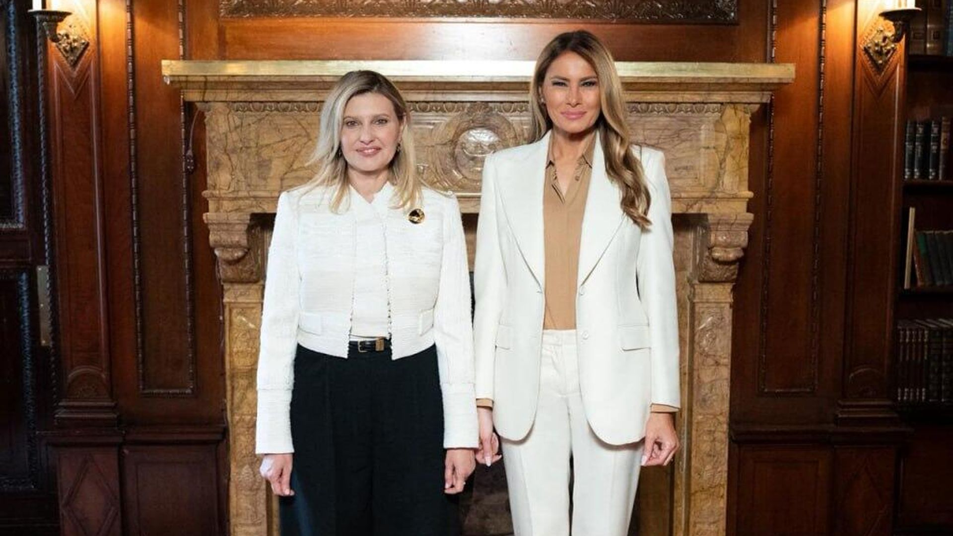 Елена Зеленская и Меланья Трамп во время встречи Елена Зеленская и Меланья Трамп во время встречи - РИА Новости, 1920, 25.09.2025