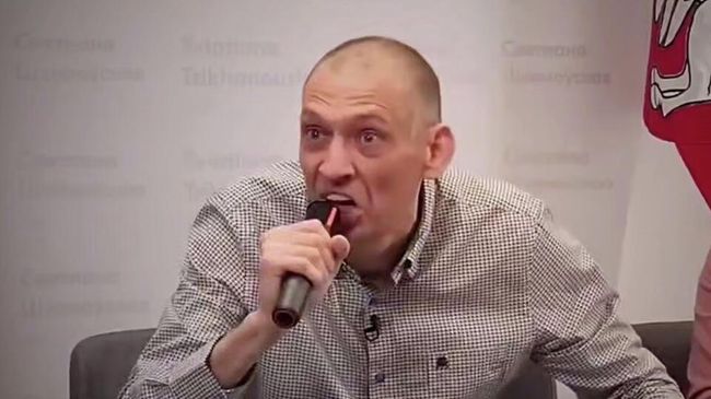 Сергей Тихановский, кадр видео из Telegram Марии Захаровой